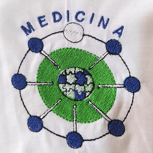 Bordado universitário - Medicina